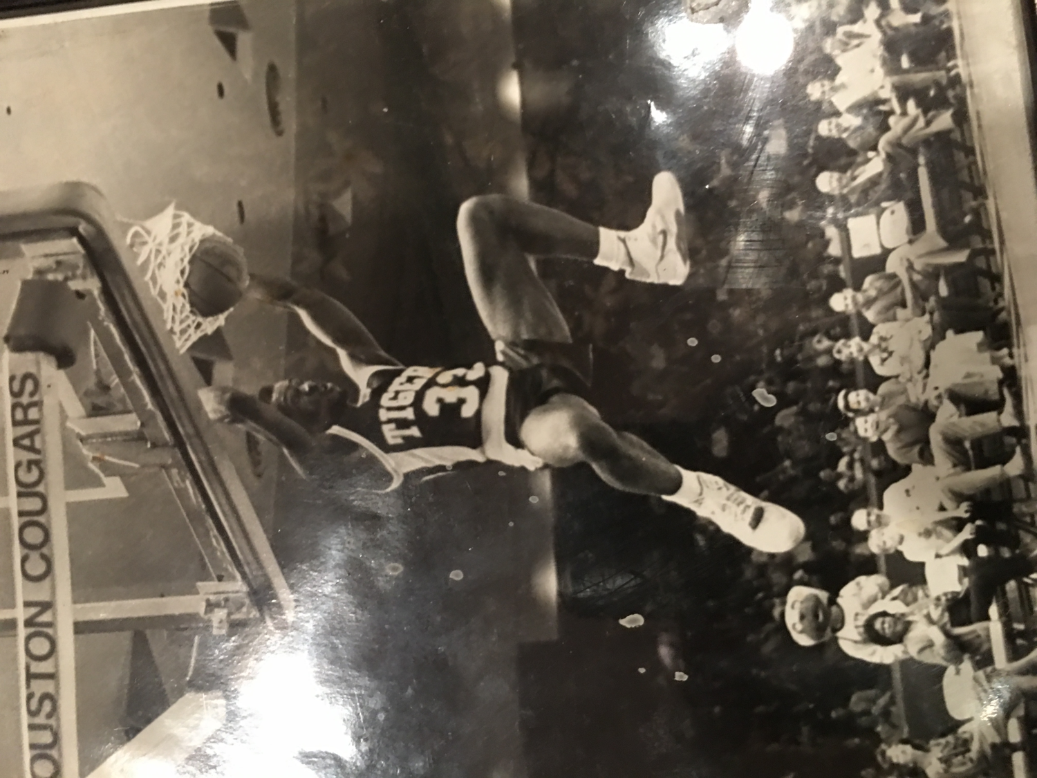 Archival basketball photograph supplied for Raul Collins’s athletic story